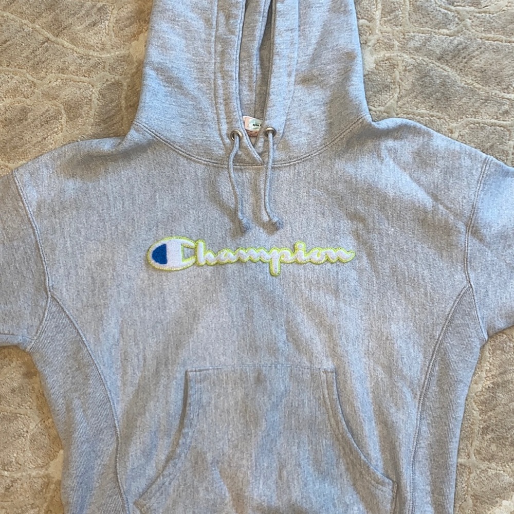Champion reverse weave heather grey hoodie